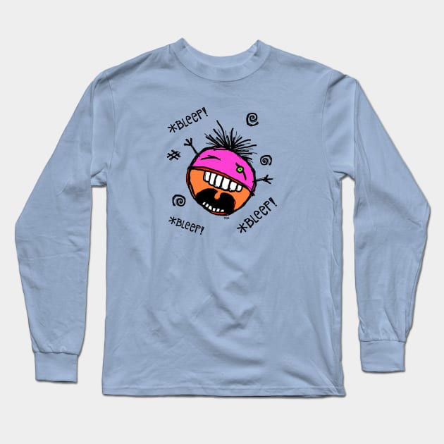 *BLEEP! *BLEEP! *BLEEP* In the Pink Long Sleeve T-Shirt by RawSunArt